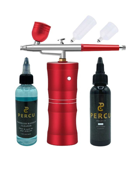 Percu Airbrush Dye Kit with Color Compressor