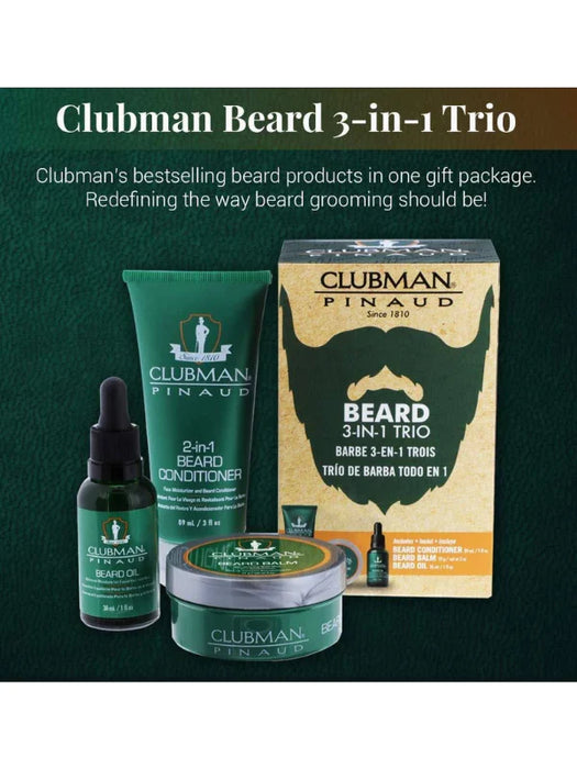 clubman beard 3 piece kit