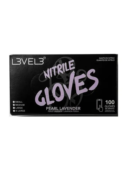 L3VEL3 Professional Nitrile Gloves Pearl Lavender