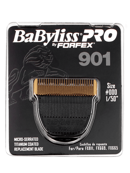 BabylissPro Detachable Clipper Blade BabylissPro BY FORFEX 901 TITANIUM COATED REPLACEMENT BLADE FITS FX811, FX669, FX665 #FX901