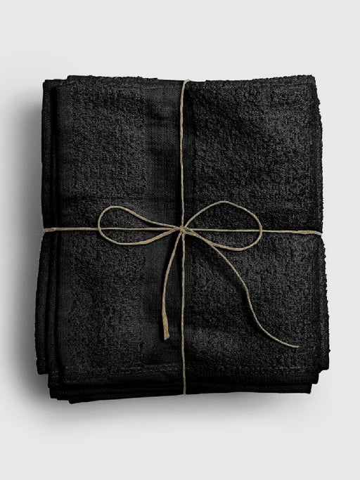 Fromm Colorsafe Cotton Towels Black - 12 Pack