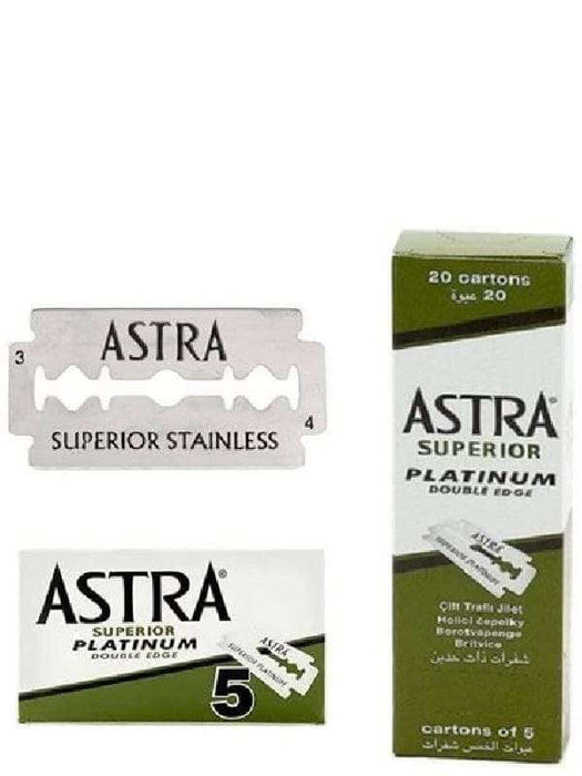 100 astra superior premium platinum double edge safety razor blades