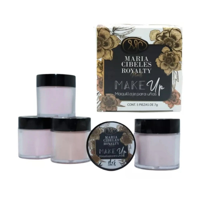 Juego de 5 piezas de la colección de maquillaje acrílico Maria Cibeles Royalty