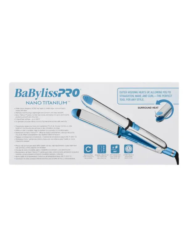 babylisspro nano titanium steel styling iron