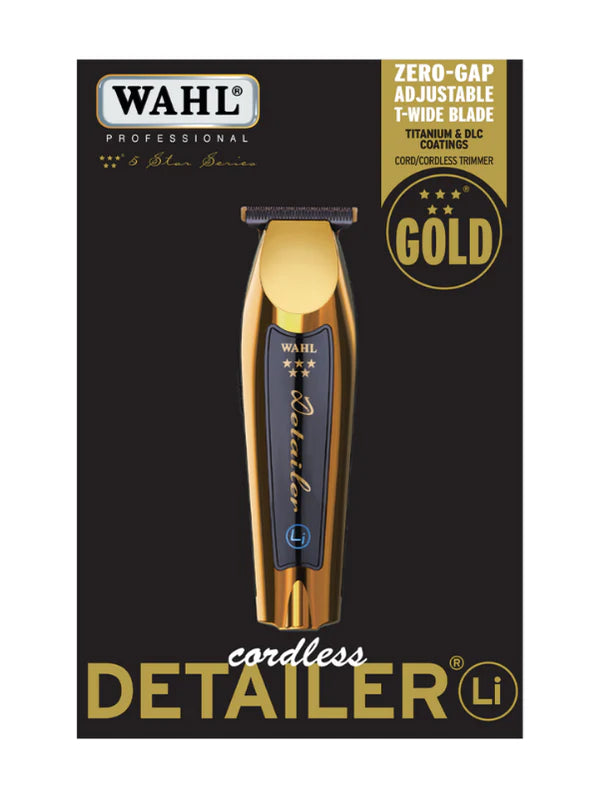 Wahl Gold Detailer Li - Limited Edition Cordless Trimmer — Vip Wahl Gold Detailer Li - Limited Edition Cordless Trimmer — Vip