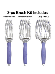 Oliva Garden FingerBrush Vented Hair Brush Combo w/ Gift Bag