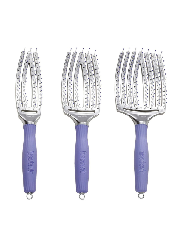 Oliva Garden FingerBrush Vented Hair Brush Combo w/ Gift Bag