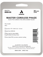 Andis Master black label replacement blade info