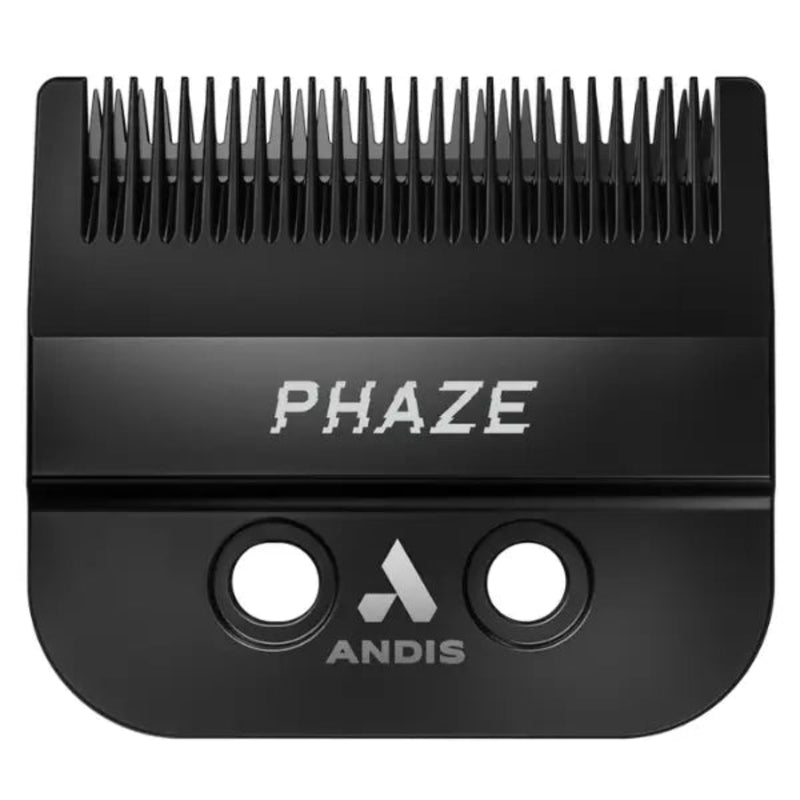 A black metal clipper blade attachment with the brand name PHAZE on the front and the ANDIS logo below, shown against a plain white background.