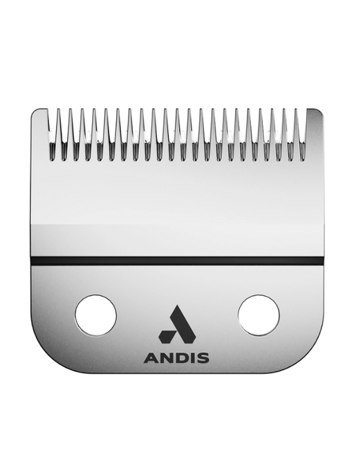 Andis hair clipper blade on a white background