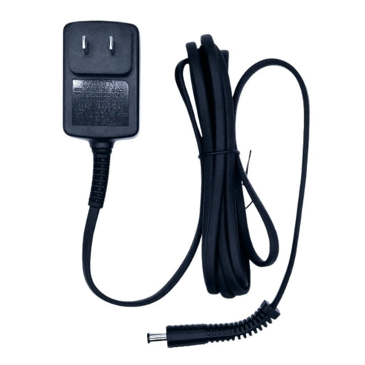 Black power adapter cord for Andis Cordless Master MLC and Andis Cordless T-Outliner ORL on a white background