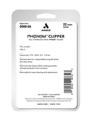 Andis Phenom Clipper Phaze Blade Packaging Backside