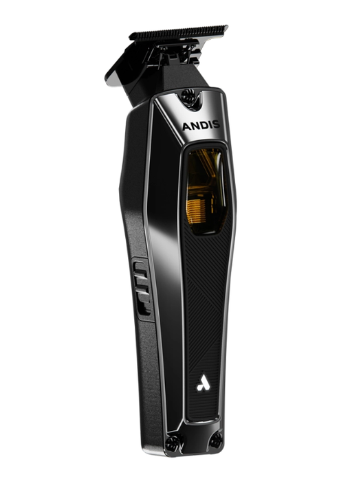 Andis hair trimmer side view t-blade on a white background