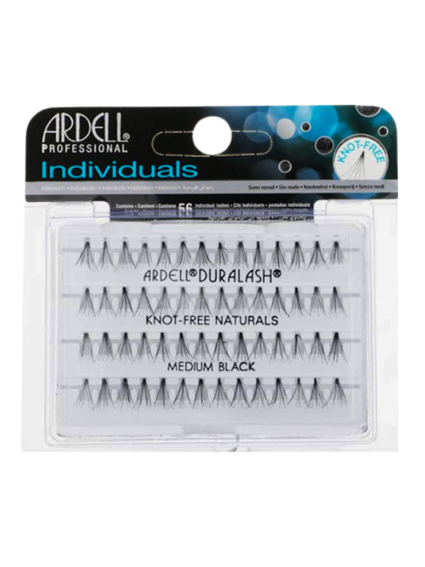 Pestañas individuales Ardell Medium-Black 56 sin nudos