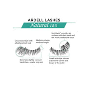 Ardell Lashes Natural 120 with product details on a white background
