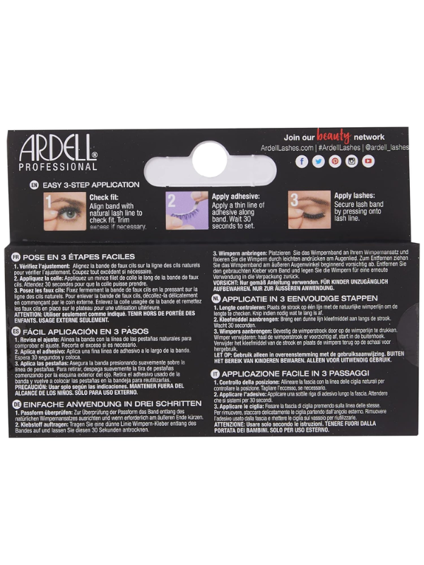 Ardell Studio Effects Strip Lashes 
 231 Instructions.