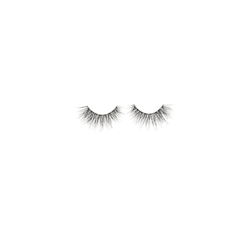 Pair of false eyelashes on a white background