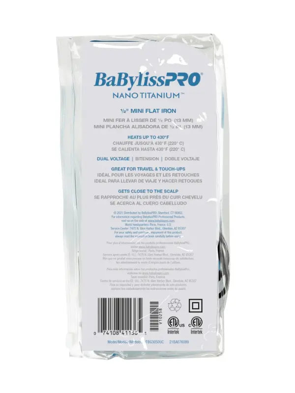 babylisspro nano titanium mini iron
