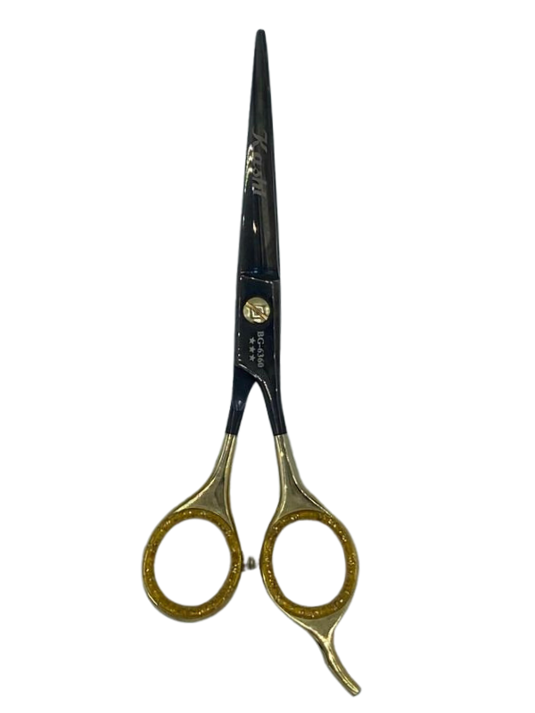 Kashi Cutting Shear Black & Gold 6" BG6360 — Vip Barber Supply