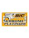 BIC 5 Chrome Platinum razor blade packaging on a white background