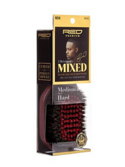 Red Premium Club Brush Curve Mixed 2 in 1 Medium & Hard "Burgundy" #BR02