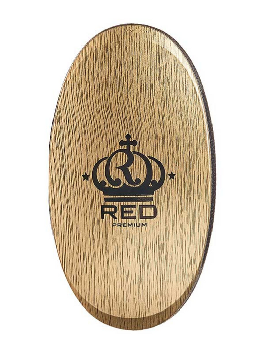 Red Premium Palm Brush Mixed 2 in 1 Medium & Hard "Gold Metallic" #BR08