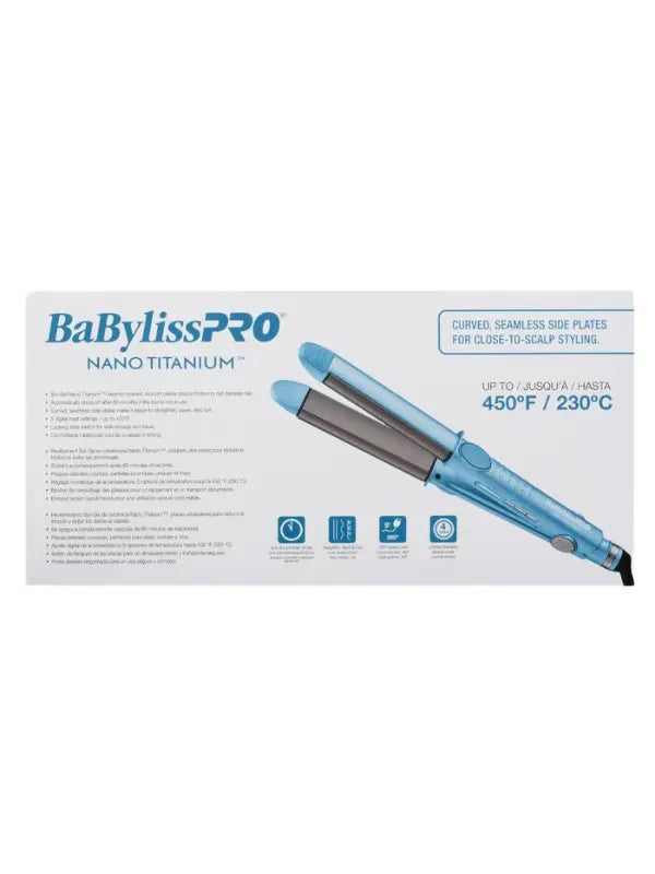 BaBylissPRO Nano Titanium 1" Curved Styling Iron #BNT4061UC