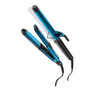 BaBylissPRO Prima 3000 curling iron and straightener on a white background 