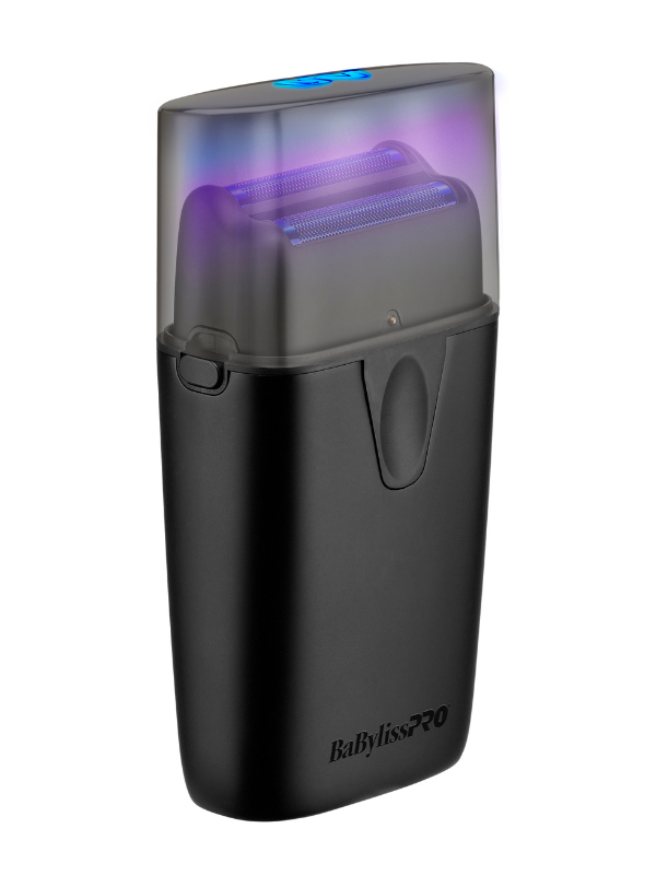 BaBylissPRO-UV-Disinfecting-Matte-Black-Double-Foil-Shaver-uv-foil