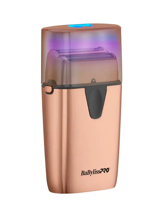 BaBylissPRO UV-Disinfecting Rose Gold Double-Foil Shaver