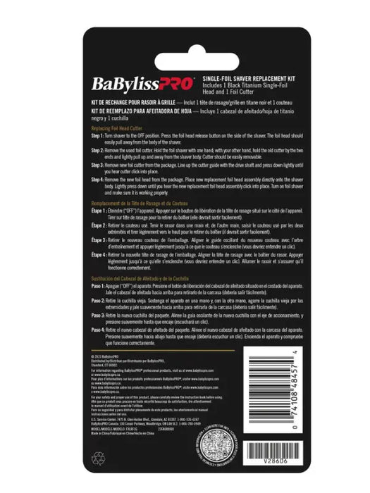BaBylissPRO UV Disinfecting Single Replacement Foil Cutter "Gold"