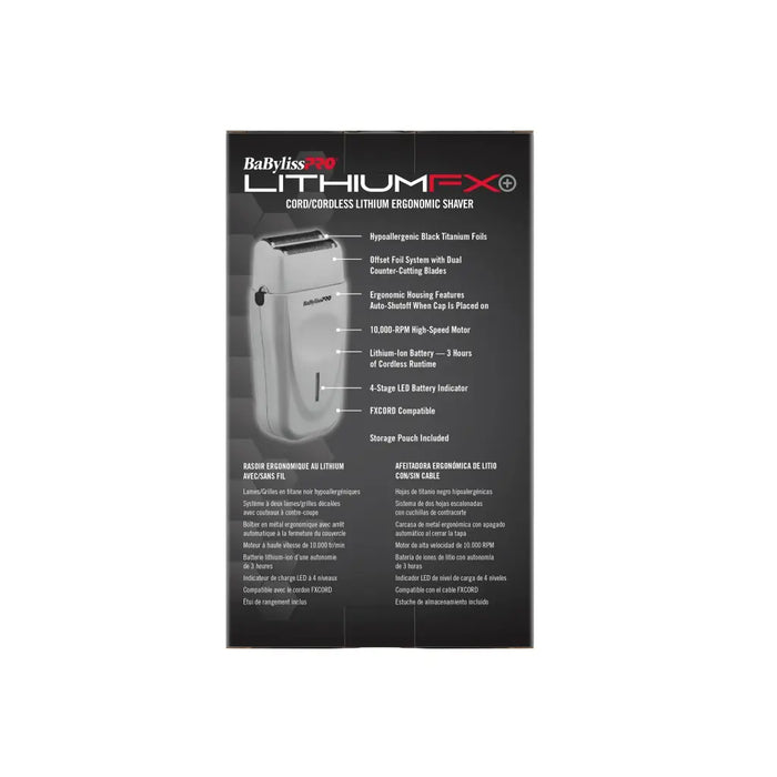 BaBylissPRO LithiumFX+ Shaver