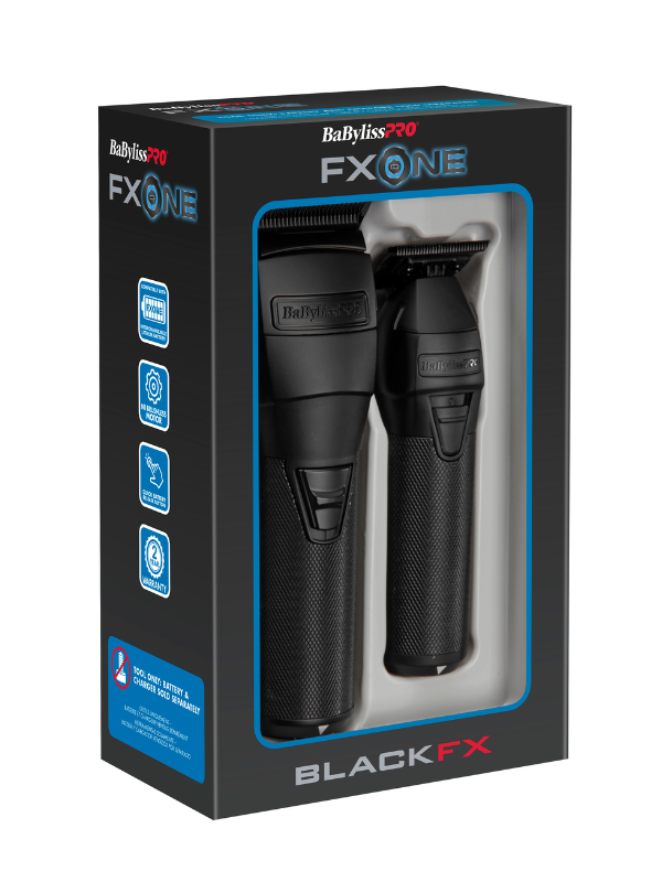 BaBylissPRO FXONE BLACKFX Clipper & Trimmer Prepack - Tools Only