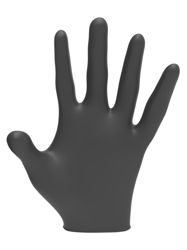 L3VEL3 Guantes Profesionales de Nitrilo Negro Paquete de 100