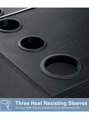 mounted station with heat resistance sleeves