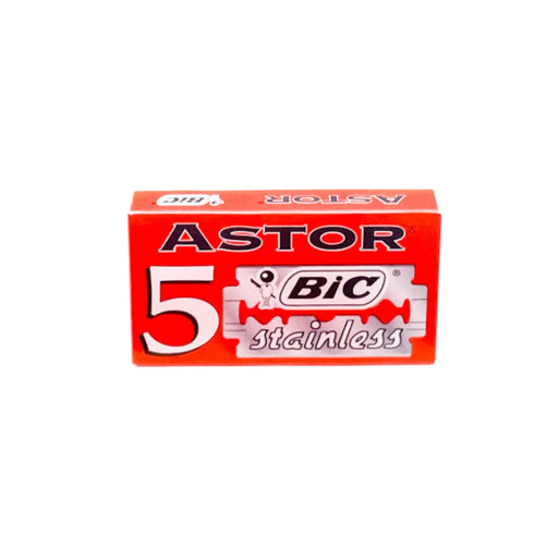 Bic Astor Stainless Steel Double Edge Safety Razor Blades - 100 Ct (20x5)