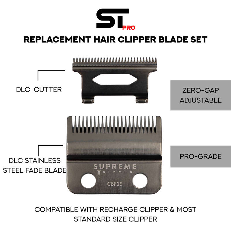 Supreme Trimmer Recharge Clipper Fade Blade #CBF19