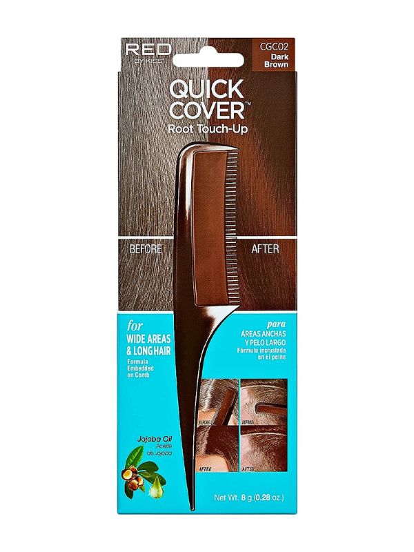 RED by KISS Quick Cover Root Touch Up Comb Brown #CGC02
