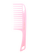 Pink comb on a white background