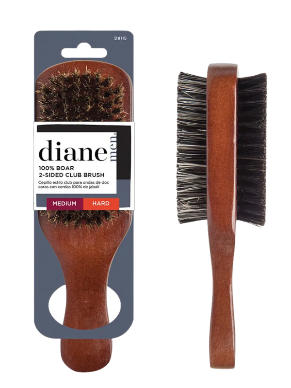 Cepillo de cerdas de jabalí de 2 caras Diane 100 % #D8115