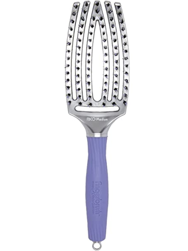 Olivia Garden Finger-brush Curved & Vented Medium Ionic Bristles Brush