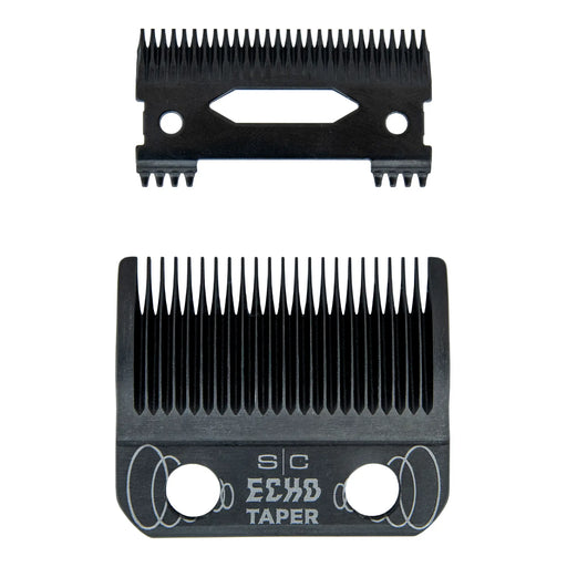 Two hair clipper blades on a white background 