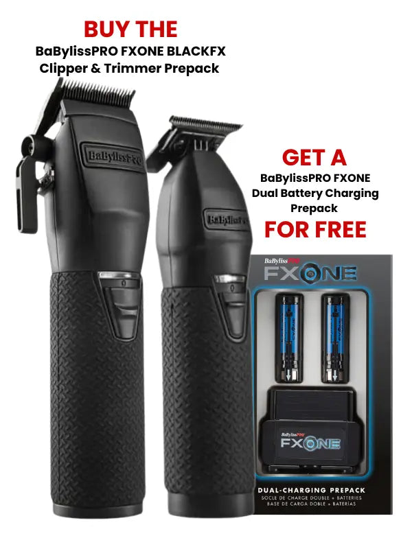 BaBylissPRO FXONE BLACKFX Clipper & Trimmer Prepack - Tools Only