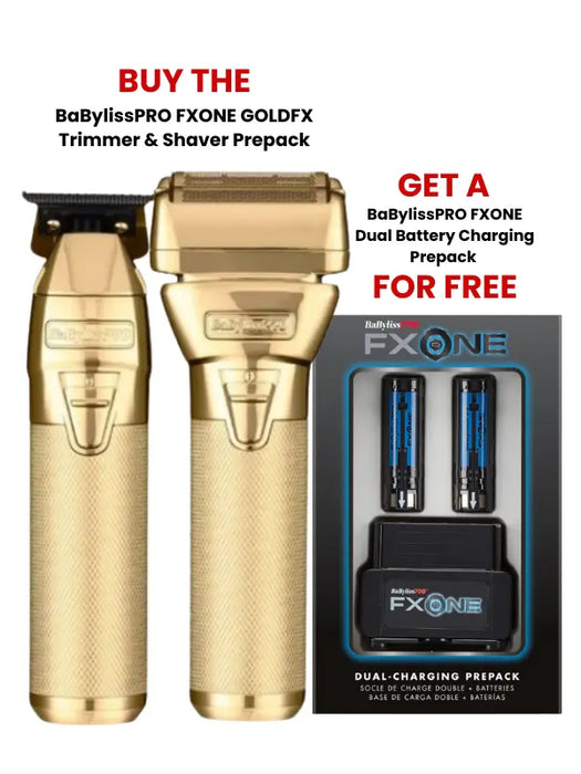 BaBylissPRO FXONE GOLDFX Trimmer & Shaver Prepack - Tools Only #FX1FSTGTO