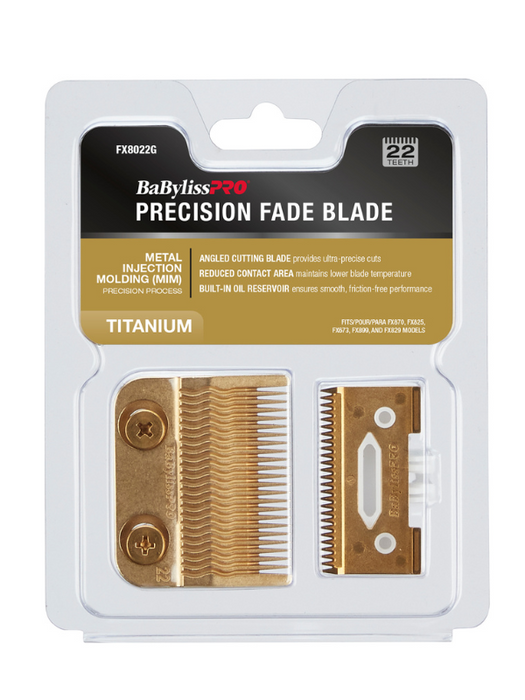 BaBylissPRO MIM Ultra-Thin Gold Clipper Blade Packaging