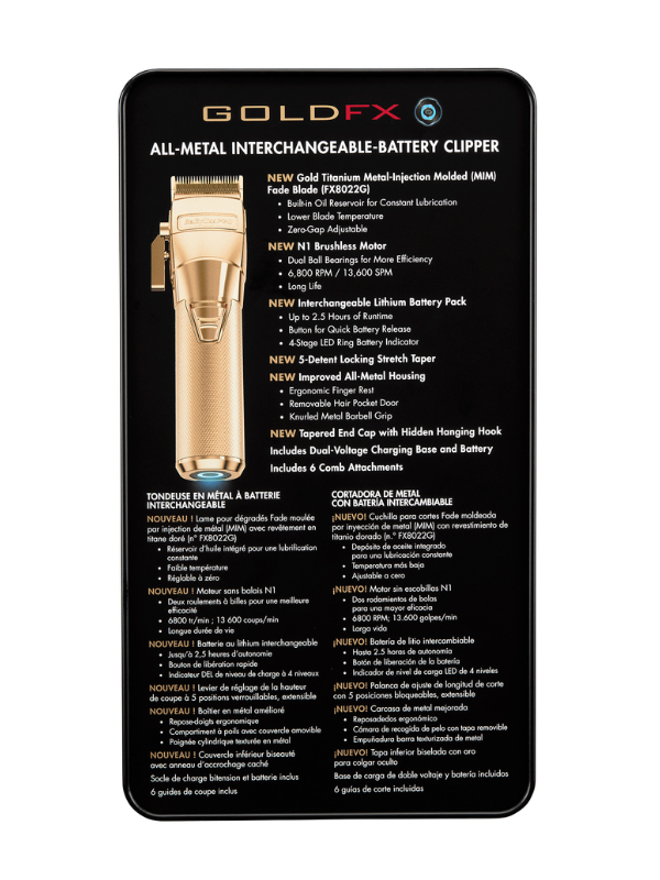BaBylissPRO GoldFX FXONE Clipper #FX899G