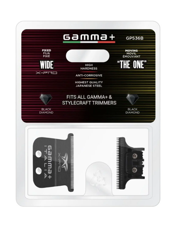 Gamma+ Fixed DLC X-Pro Wide Blade + The One DLC Cutting Blade GP536B
