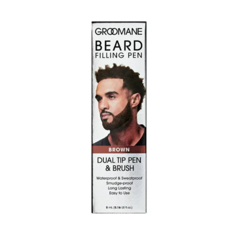 Groomane Beard Filling Pen packaging with a man's face on the label.