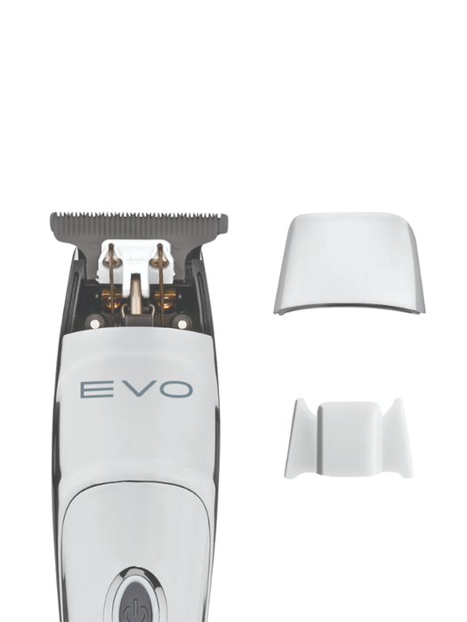 Hair trimmer with attachments on a white background
