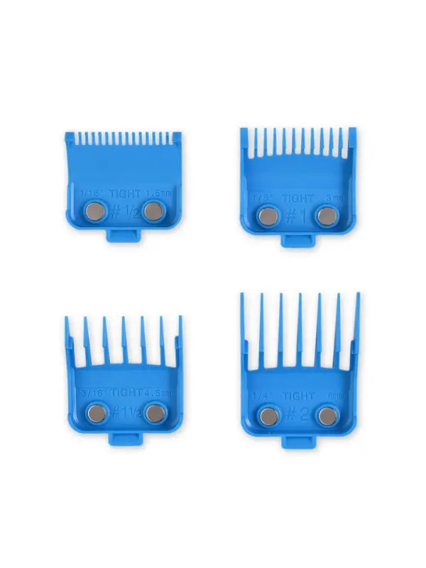 Protecciones de ajuste magnético Gamma Dub de neodimio azules, paquete de 4